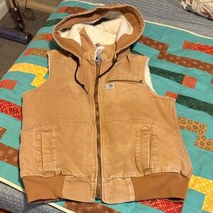 Carhartt Hooded Sherpa-Lined Vest L 10-12